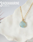 Huggie Charm Necklace - Gold Filled - Choose Your Birthstone DesignsbyNatureGems