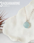 Huggie Charm Necklace - Sterling Silver - Choose Your Birthstone DesignsbyNatureGems