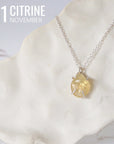 Huggie Charm Necklace - Sterling Silver - Choose Your Birthstone DesignsbyNatureGems