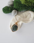 Raw Emerald Crystal Necklace - 14K Gold-Filled and Sterling Silver