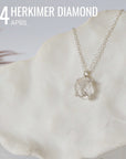 Huggie Charm Necklace - Sterling Silver - Choose Your Birthstone DesignsbyNatureGems