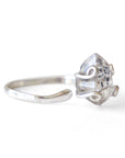 Women's Herkimer Diamond Sterling Silver Adjustable Ring