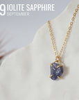 Huggie Charm Necklace - Gold Filled - Choose Your Birthstone DesignsbyNatureGems