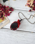 Obsidian Wrap – Black & Red Setting | Aura Collection Obsidian Guardian