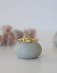 Simple Peridot Birthstone Ring