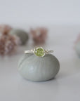 Simple Peridot Birthstone Ring