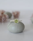 Simple Peridot Birthstone Ring