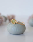 Simple Peridot Birthstone Ring
