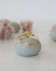 Simple Peridot Birthstone Ring