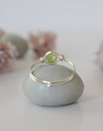 Simple Peridot Birthstone Ring