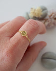 Simple Peridot Birthstone Ring