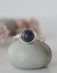 Simple Birthstone Ring - Sapphire DesignsbyNatureGems