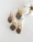 Raw Sapphire Pendant - 14k Gold Filled Necklace
