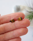 Tiger's Eye Earrings - Stud on Post Earrings