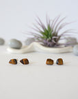 Tiger's Eye Earrings - Stud on Post Earrings