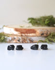 Black Tourmaline Stud Earrings DesignsbyNatureGems
