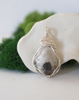 CHECK INFO Rainbow Moonstone Necklace - Silver Plated Pendant Designs by Nature Gems