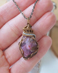 (NEW) Raw Ruby - Antique Bronze Pendant Designs by Nature Gems