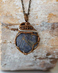 (NEW) Sapphire Antique Bronze and Silver - Necklace Designs by Nature Gems