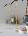Opal 14K Gold Filled Huggie Charm Necklace Designs by Nature Gems