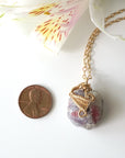 Pink Tourmaline Necklace - 14K Gold-Filled DesignsbyNatureGems