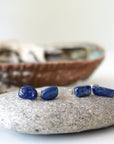 Raw Lapis Lazuli Crystal Earrings DesignsbyNatureGems