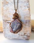 Raw Ruby Necklace - Antique Bronze DesignsbyNatureGems