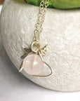 Rose Quartz Unicorn Necklace – Italian Sterling Silver DesignsbyNatureGems