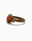 Sardonyx Crystal Ring in Dark Silver and Antique Bronze DesignsbyNatureGems