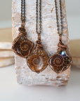 Ammonite Pendant - Antique Bronze DesignsbyNatureGems