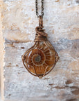 Ammonite Pendant - Antique Bronze DesignsbyNatureGems