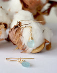 Aquamarine Drop Earrings - 14k Gold Designs by Nature Gems