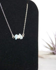 Aquamarine & Pearl - Charm Necklace Designs by Nature Gems