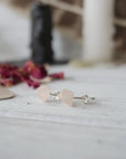 AURA STUD EARRINGS COLLECTION - Rose Quartz Crystal Earrings Designs by Nature Gems