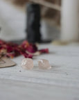 AURA STUD EARRINGS COLLECTION - Rose Quartz Crystal Earrings Designs by Nature Gems