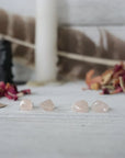 AURA STUD EARRINGS COLLECTION - Rose Quartz Crystal Earrings Designs by Nature Gems