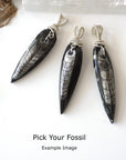 Black Fossil Pendant - Men's Necklace Designs by Nature Gems