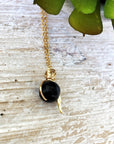 Black Obsidian Unicorn Charm Necklace – 14K Gold DesignsbyNatureGems
