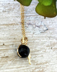 Black Obsidian Unicorn Charm Necklace – 14K Gold DesignsbyNatureGems