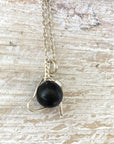 Black Obsidian Unicorn Charm Necklace – Italian Sterling Silver DesignsbyNatureGems