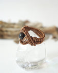 Black Tourmaline Ring-Antique Bronze Designs by Nature Gems