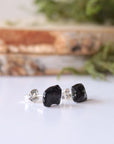 Black Tourmaline Stud Earrings DesignsbyNatureGems