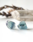 Blue Fluorite Stud Earrings Designs by Nature Gems