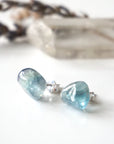 Blue Fluorite Stud Earrings Designs by Nature Gems