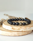 Blue Tiger’s Eye Mala Bracelet - Healing Crystal for Meditation, Intuition, and Drive DesignsbyNatureGems
