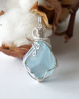 Blue Topaz Pendant - Sterling Silver Designs by Nature Gems