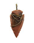 Brown Jasper Arrowhead Necklace DesignsbyNatureGems