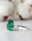 (Copy) Emerald Adjustable Ring - Sterling Silver Designs by Nature Gems
