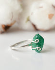 (Copy) Emerald Adjustable Ring - Sterling Silver Designs by Nature Gems