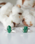 (Copy) Emerald Adjustable Ring - Sterling Silver Designs by Nature Gems